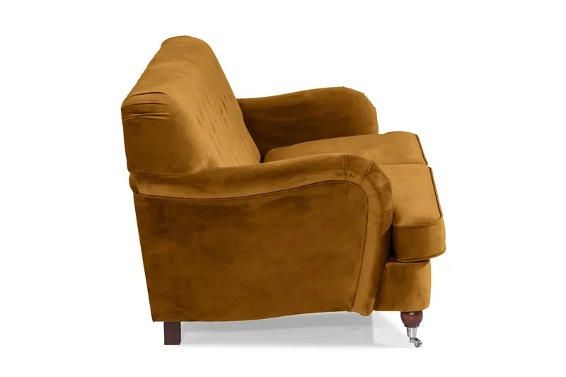 Howard Riviera 2-personers Fløjlssofa - Mørkegul - Møbler - Sofaer - Howard sofa