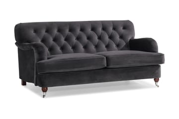Howard Riviera 2-personers Fløjlssofa - Mørkegrå - Møbler - Sofaer - Howard sofa