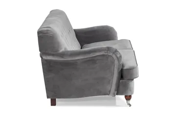 Howard Riviera 2-personers Fløjlssofa - Lysegrå - Møbler - Sofaer - Howard sofa
