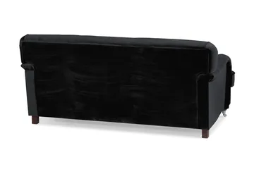 Howard Riviera 2-personers Fløjlssofa - Sort - Møbler - Sofaer - Howard sofa