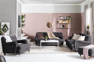Howard Riviera 2-personers Fløjlssofa - Mørkegrå - Møbler - Sofaer - Howard sofa