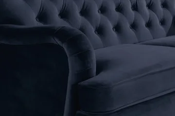 Howard Riviera 2-personers Fløjlssofa - Blå - Møbler - Sofaer - Howard sofa