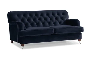 Howard Riviera 2-personers Fløjlssofa - Blå - Møbler - Sofaer - Howard sofa
