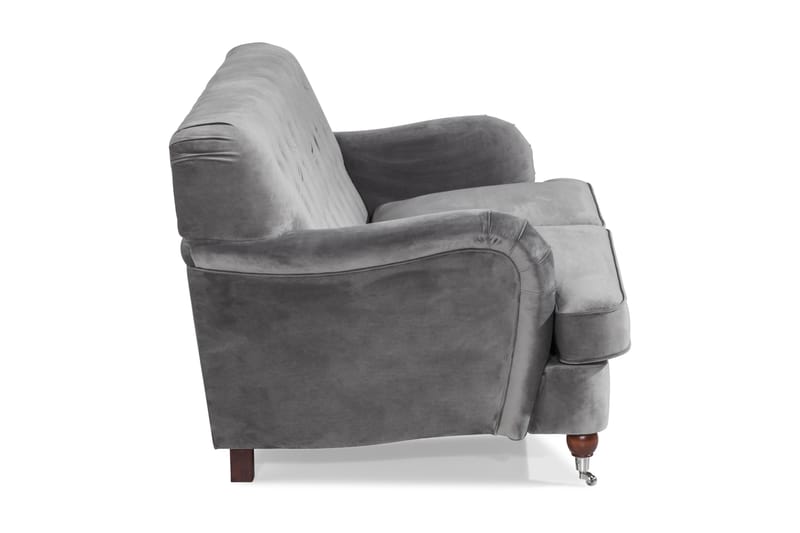 Howard Riviera 2-personers Fløjlssofa - Lysegrå - Møbler - Sofaer - Howard sofa