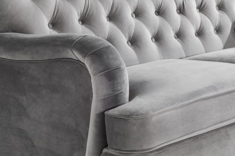 Howard Riviera 2-personers Fløjlssofa - Lysegrå - Møbler - Sofaer - Howard sofa