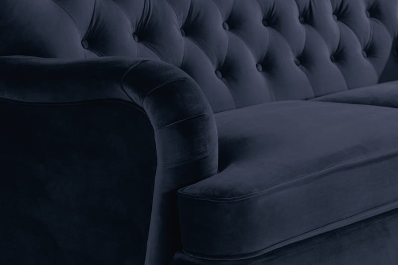 Howard Riviera 2-personers Fløjlssofa - Blå - Møbler - Sofaer - Howard sofa