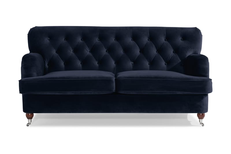 Howard Riviera 2-personers Fløjlssofa - Blå - Møbler - Sofaer - Howard sofa