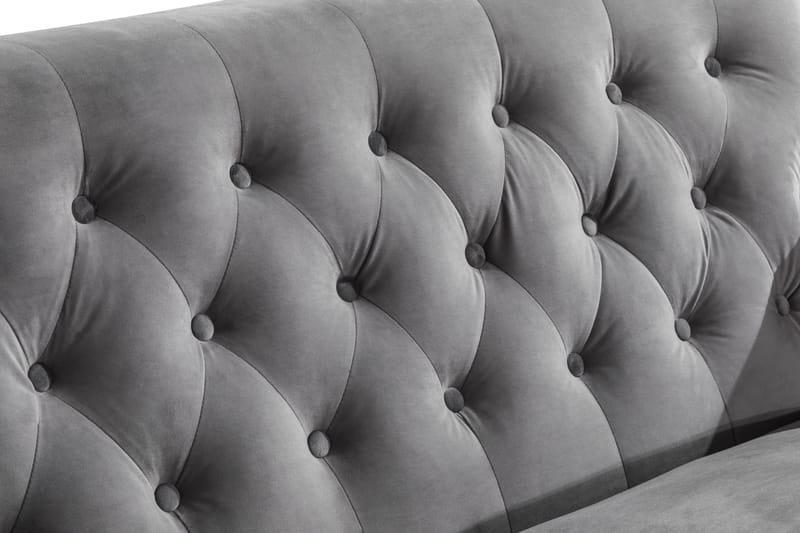 Howard Riviera 2-personers Fløjlssofa - Lysegrå - Møbler - Sofaer - Howard sofa