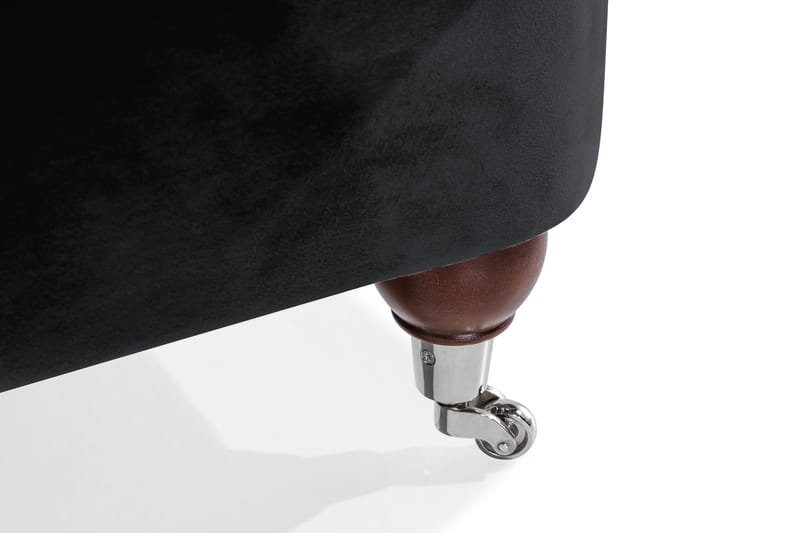 Howard Riviera 2-personers Fløjlssofa - Sort - Møbler - Sofaer - Howard sofa