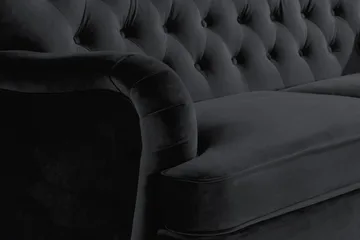 Howard Riviera 2-personers Fløjlssofa - Sort - Møbler - Sofaer - Howard sofa