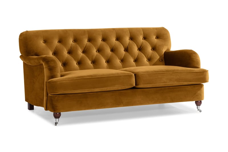 Howard Riviera 2-personers Fløjlssofa - Mørkegul - Møbler - Sofaer - Howard sofa