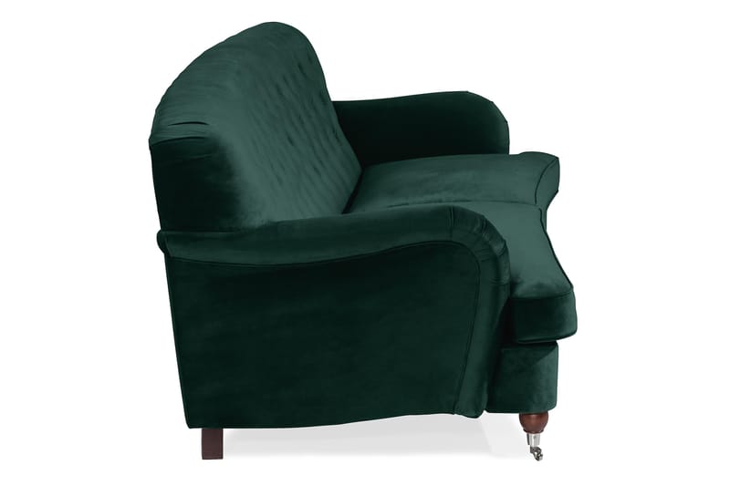 Howard Riviera 3-personers Svunget Fløjlssofa - Grøn - Møbler - Sofaer - Howard sofa