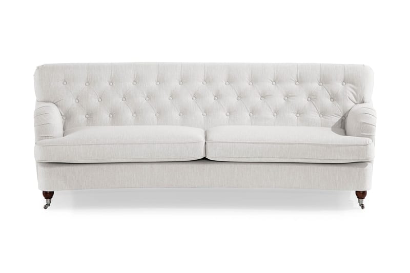 Howard Riviera 3-personers Svunget Stofsofa, Lysegrå