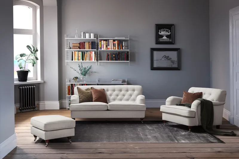 Howard Riviera 3-personers Stofsofa - Lysegrå - Møbler - Sofaer - Howard sofa