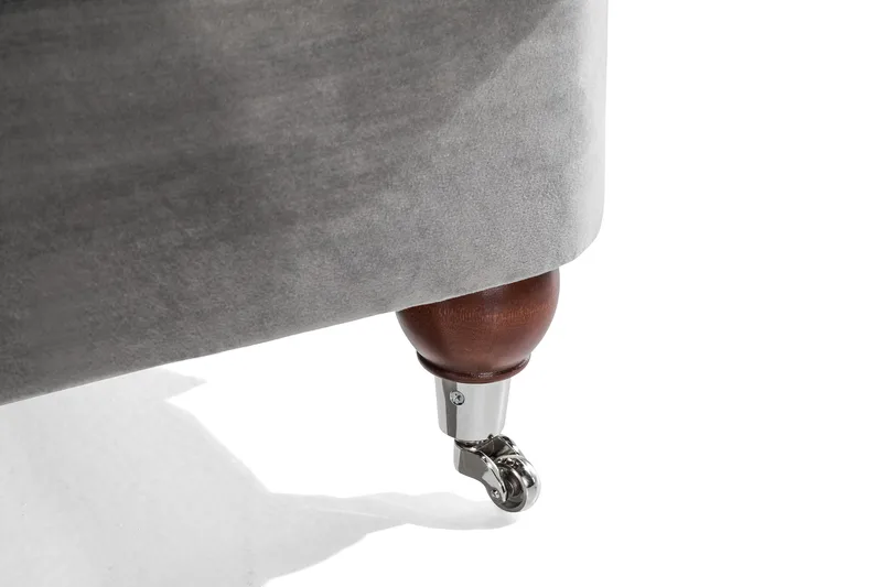 Howard Riviera 3-personers Fløjlssofa - Lysegrå - Møbler - Sofaer - Howard sofa