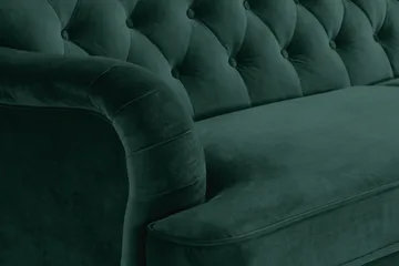 Howard Riviera 3-personers Fløjlssofa - Grøn - Møbler - Sofaer - Howard sofa