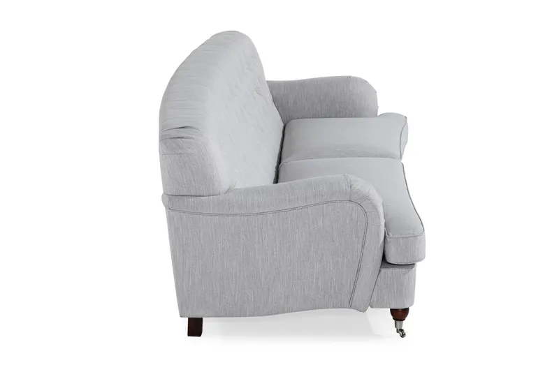 Howard Riviera 3-personers Svunget Stofsofa - Grå - Møbler - Sofaer - Howard sofa