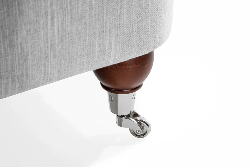 Howard Riviera 3-personers Svunget Stofsofa - Grå - Møbler - Sofaer - Howard sofa