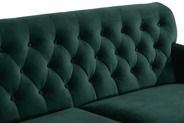 Howard Riviera 3-personers Fløjlssofa - Grøn - Møbler - Sofaer - Howard sofa