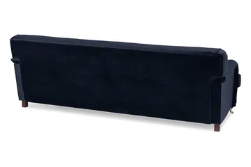 Howard Riviera 3-personers Svunget Fløjlssofa - Blå - Møbler - Sofaer - Howard sofa
