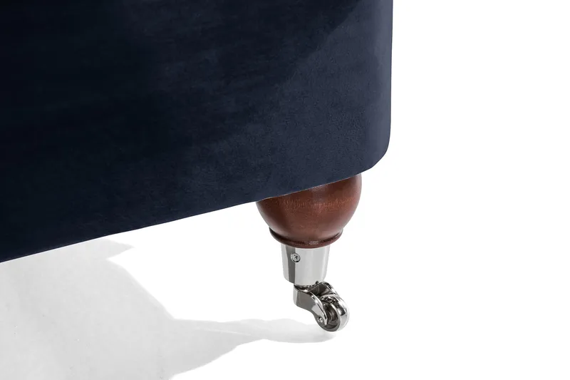 Howard Riviera 3-personers Fløjlssofa - Blå - Møbler - Sofaer - Howard sofa