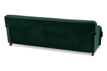 Howard Riviera 3-personers Svunget Fløjlssofa - Grøn - Møbler - Sofaer - Howard sofa