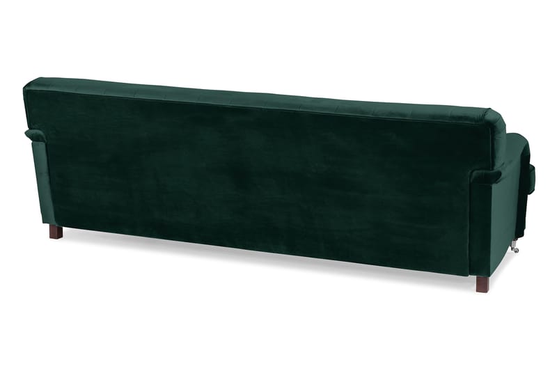 Howard Riviera 3-personers Svunget Fløjlssofa - Grøn - Møbler - Sofaer - Howard sofa