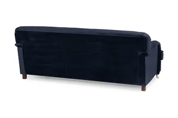 Howard Riviera 3-personers Fløjlssofa - Blå - Møbler - Sofaer - Howard sofa