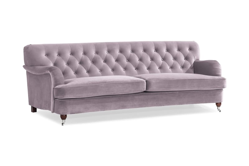 Howard Riviera 3-personers Svunget Fløjlssofa - Lilla - Møbler - Sofaer - Howard sofa