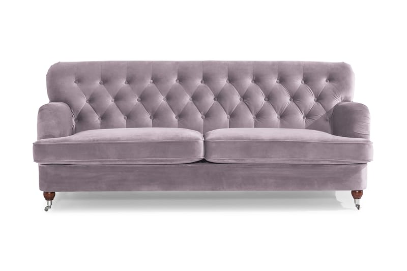 Howard Riviera 3-personers Fløjlssofa - Lilla - Møbler - Sofaer - Howard sofa