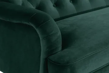 Howard Riviera 3-personers Svunget Fløjlssofa - Grøn - Møbler - Sofaer - Howard sofa