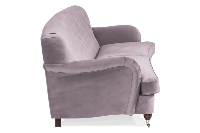 Howard Riviera 3-personers Svunget Fløjlssofa - Lilla - Møbler - Sofaer - Howard sofa