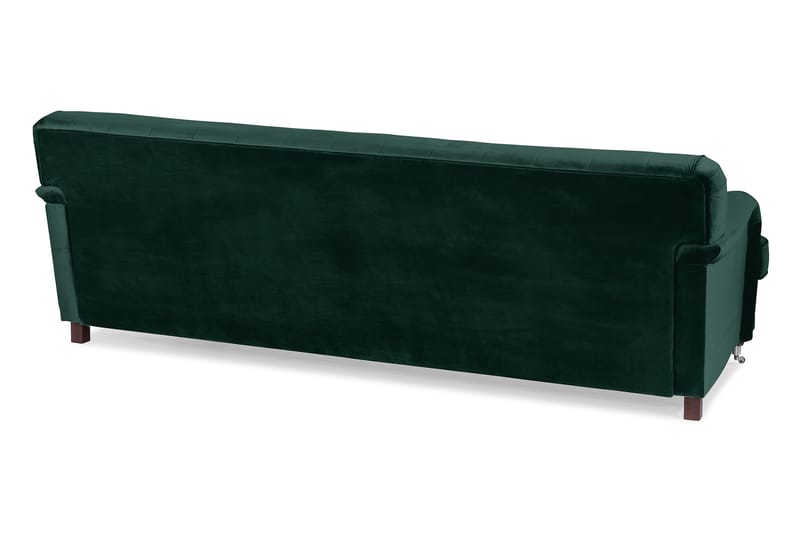 Howard Riviera 3-personers Svunget Fløjlssofa - Grøn - Møbler - Sofaer - Howard sofa