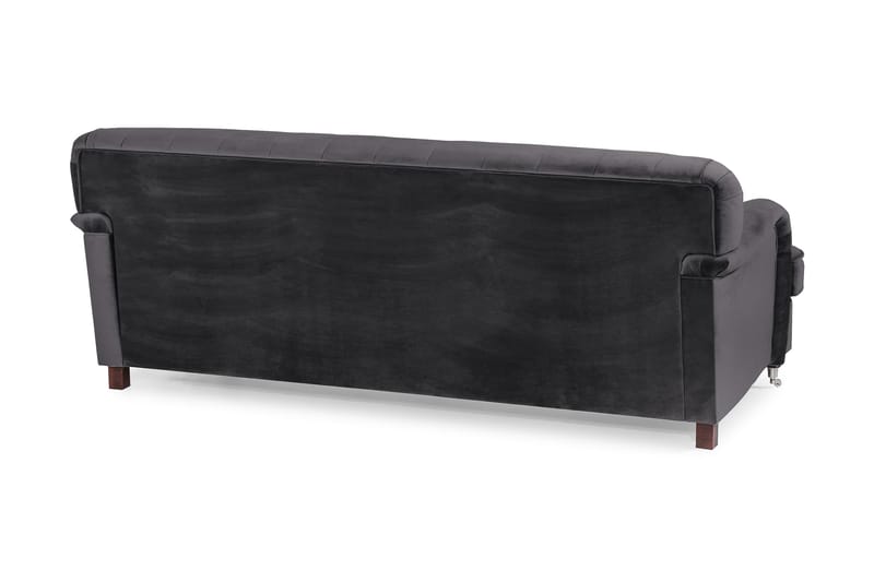 Howard Riviera 3-personers Fløjlssofa - Mørkegrå - Møbler - Sofaer - Howard sofa