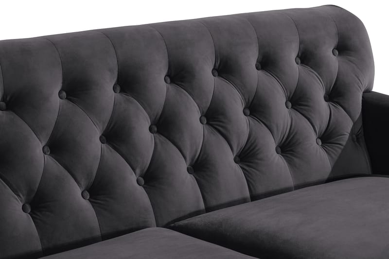 Howard Riviera 3-personers Fløjlssofa - Mørkegrå - Møbler - Sofaer - Howard sofa
