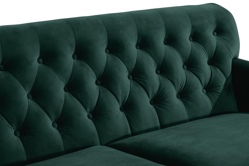 Howard Riviera 3-pers Sofa Velour - Mørkegrøn - Howard sofa - Velour sofaer - 3 personers sofa