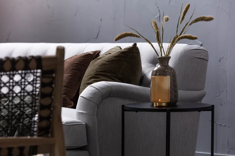 Howard Riviera 3-personers Svunget Stofsofa - Grå - Møbler - Sofaer - Howard sofa