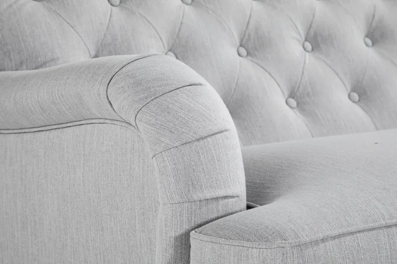 Howard Riviera 3-personers Svunget Stofsofa - Grå - Møbler - Sofaer - Howard sofa