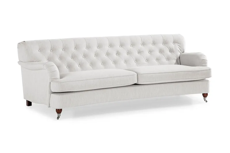 Howard Riviera 3-personers Svunget Stofsofa - Lysegrå - Møbler - Sofaer - Howard sofa