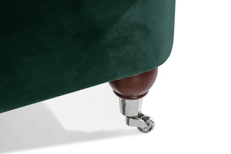 Howard Riviera 3-personers Svunget Fløjlssofa - Grøn - Møbler - Sofaer - Howard sofa