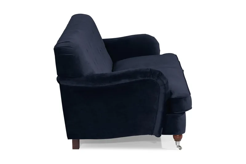 Howard Riviera 3-personers Fløjlssofa - Blå - Møbler - Sofaer - Howard sofa