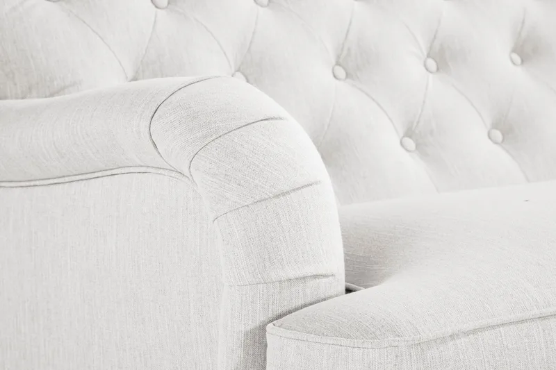 Howard Riviera 3-personers Svunget Stofsofa - Lysegrå - Møbler - Sofaer - Howard sofa