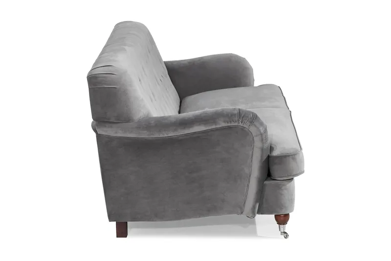 Howard Riviera 3-personers Fløjlssofa - Lysegrå - Møbler - Sofaer - Howard sofa