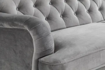 Howard Riviera 3-personers Fløjlssofa - Lysegrå - Møbler - Sofaer - Howard sofa