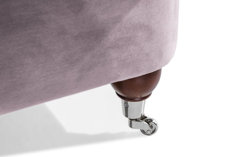 Howard Riviera 3-personers Svunget Fløjlssofa - Lilla - Møbler - Sofaer - Howard sofa