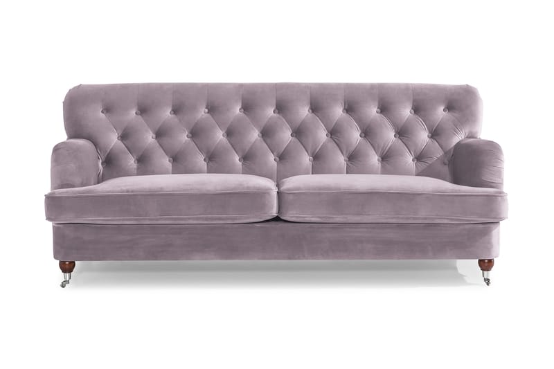 Howard Riviera Veloursofa 3-pers - Lilla - Howard sofa - Velour sofaer - 3 personers sofa