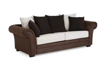 Toronto 3-pers Sofa - Brun/Beige - Møbler - Sofaer - Howard sofa