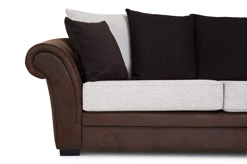 Toronto 3-pers Sofa - Brun/Beige - Møbler - Sofaer - Howard sofa