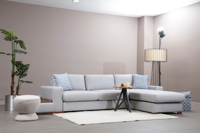 Huelva Chaiselongsofa - Grå - Møbler - Sofaer - Sofa med chaiselong