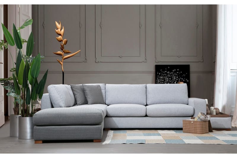 Huelva Chaiselongsofa - Grå - Møbler - Sofaer - Sofa med chaiselong